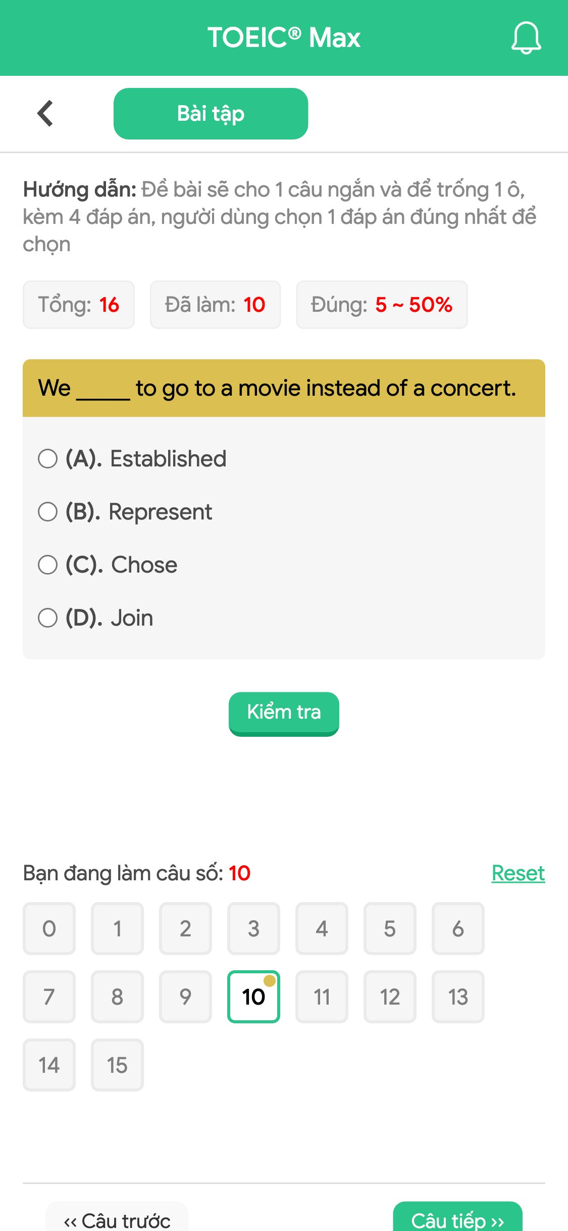 We _____ to go to a movie instead of a concert.