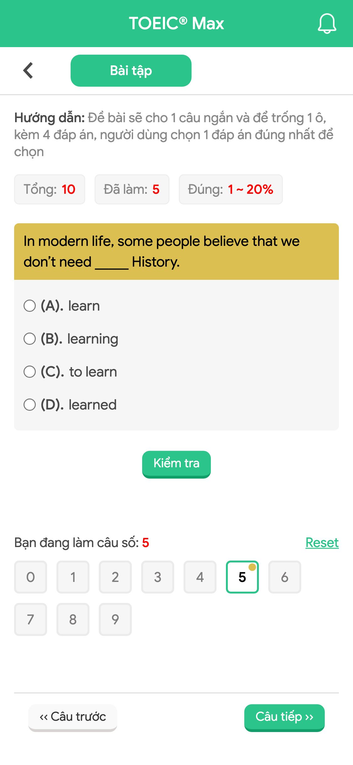 In modern life, some people believe that we don’t need _____ History.