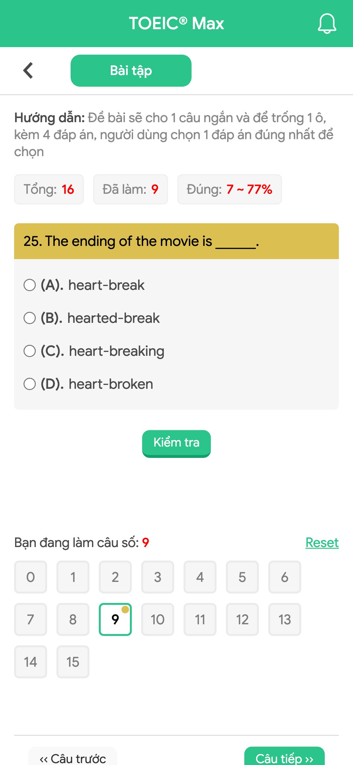 25. The ending of the movie is ______.