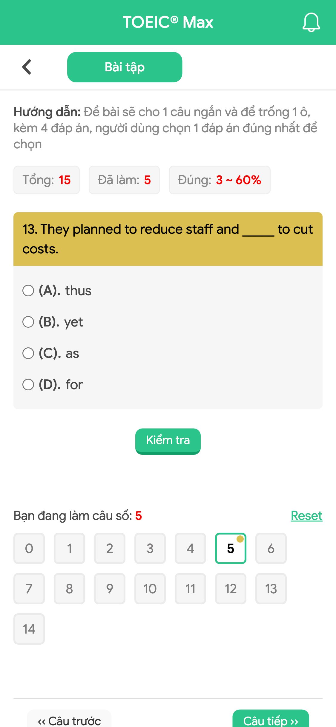 13. They planned to reduce staff and _____ to cut costs.