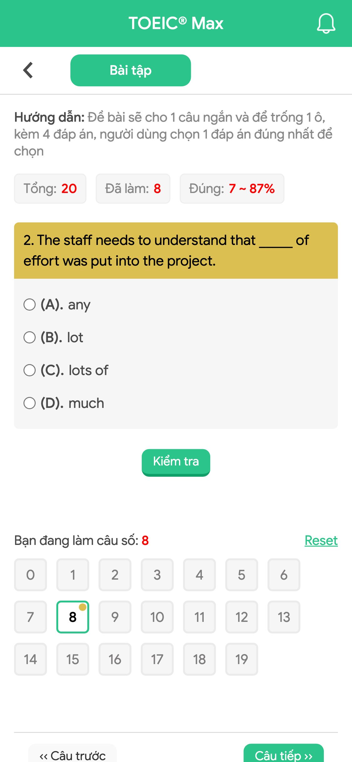 2. The staff needs to understand that _____ of effort was put into the project.