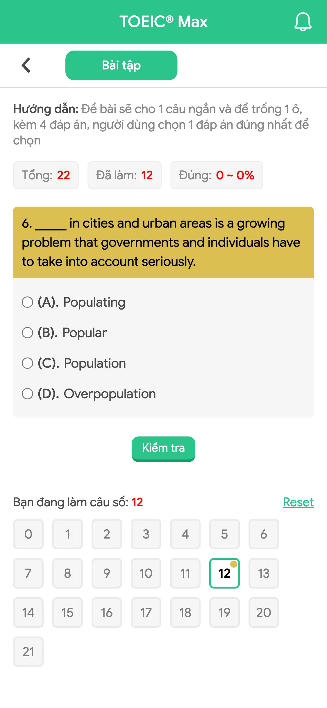 6. _____ in cities and urban areas is a growing problem that governments and individuals have to take into account seriously.