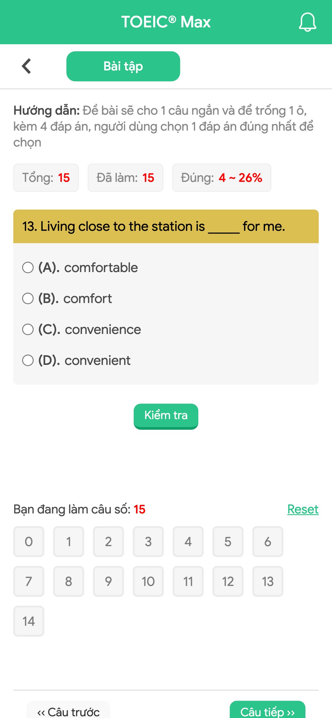 13. Living close to the station is _____ for me.
