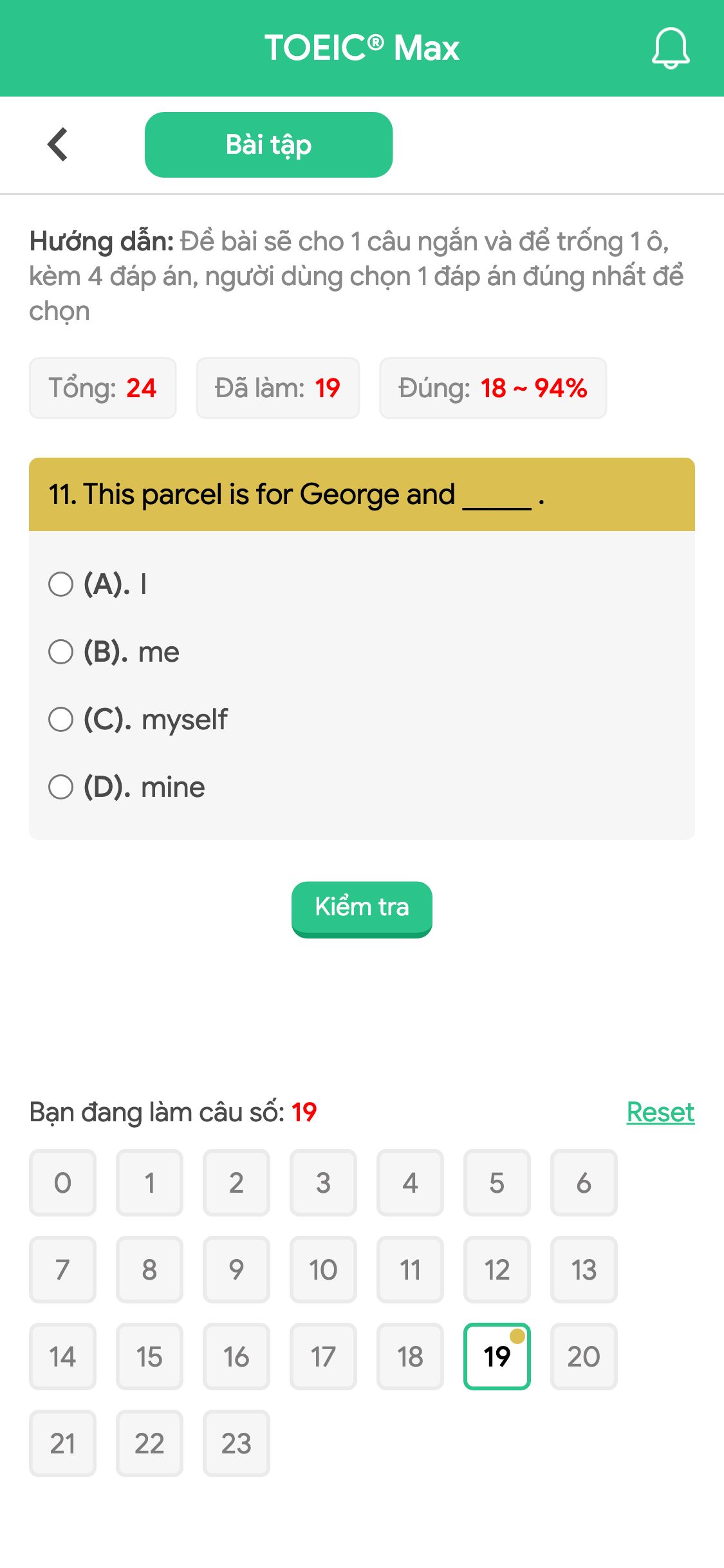 11. This parcel is for George and _____ .