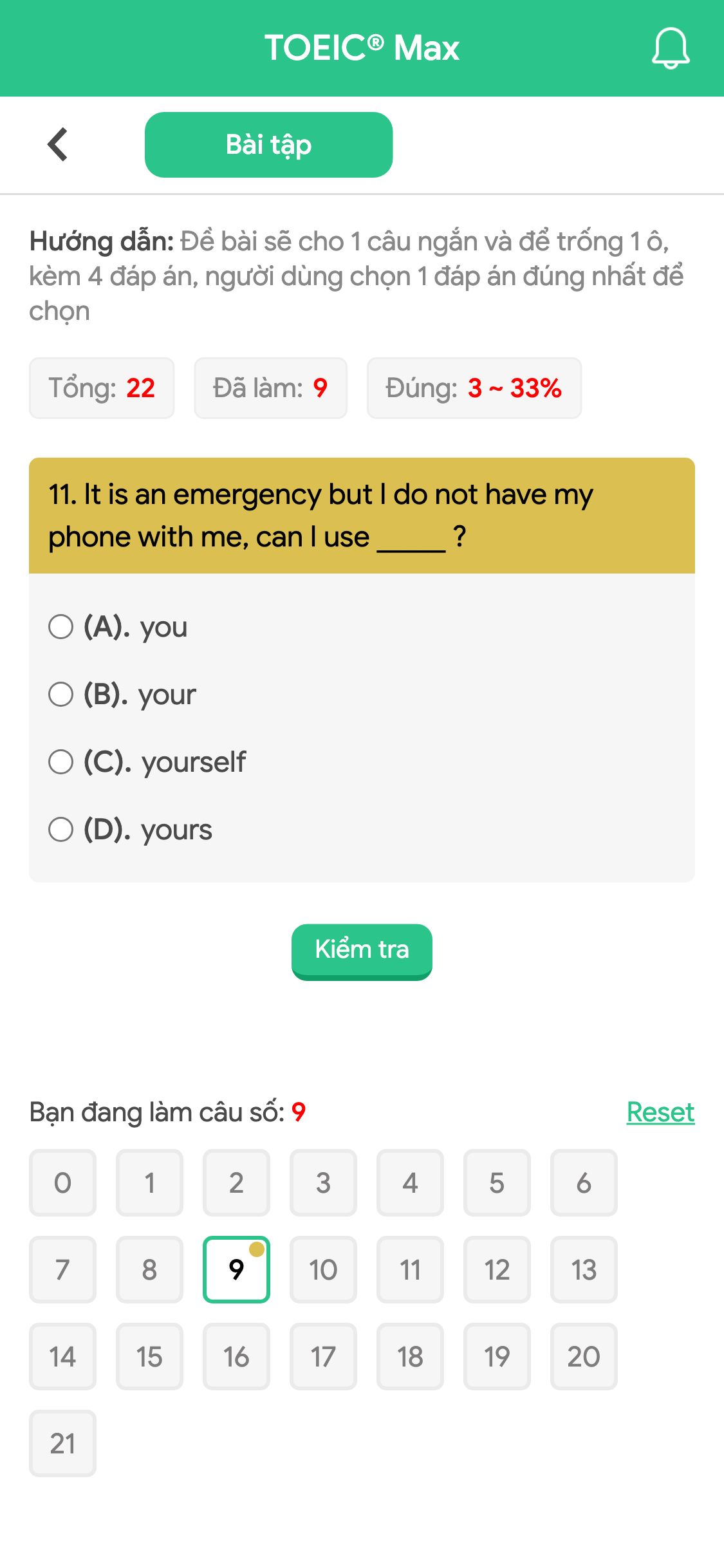 11. It is an emergency but I do not have my phone with me, can I use _____ ?