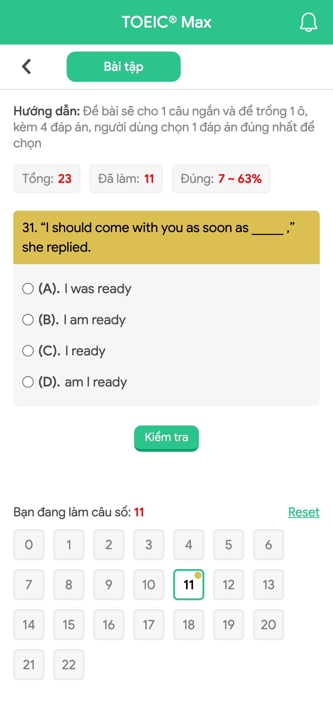 31. “I should come with you as soon as _____ ,” she replied.