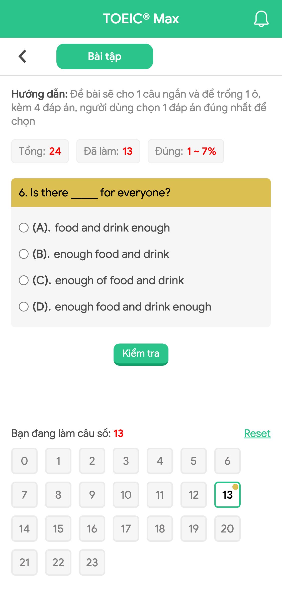 6. Is there _____ for everyone?