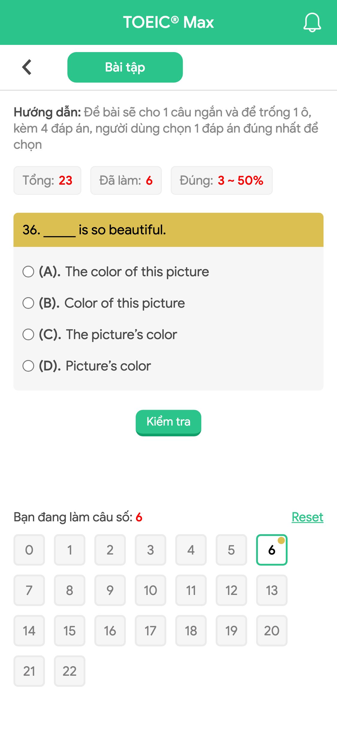 36. _____ is so beautiful.