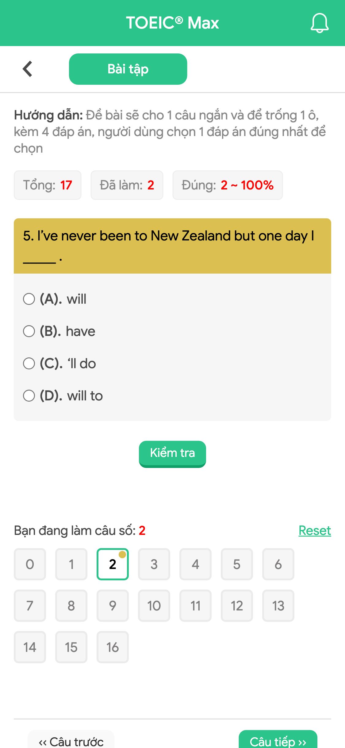 5. I’ve never been to New Zealand but one day I _____ .