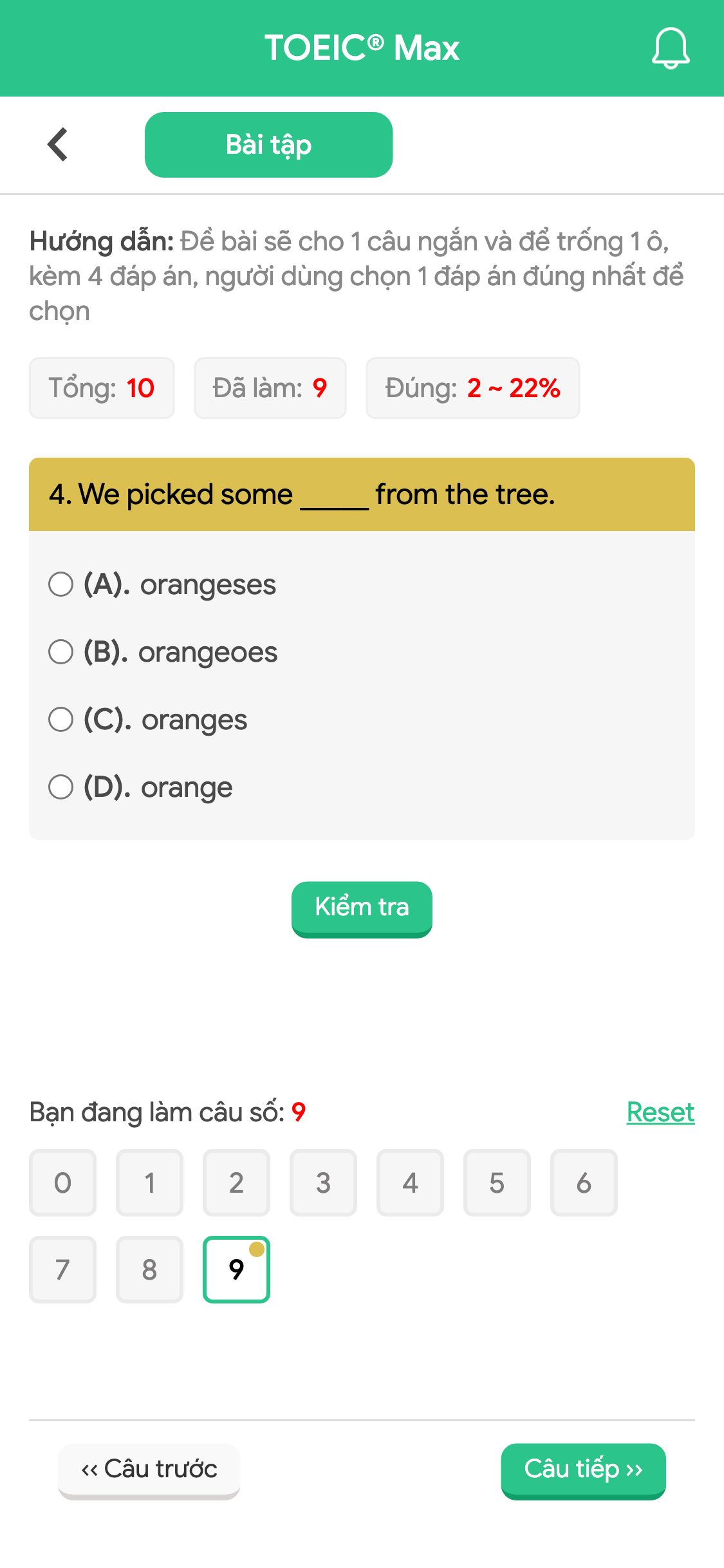 4. We picked some _____ from the tree.