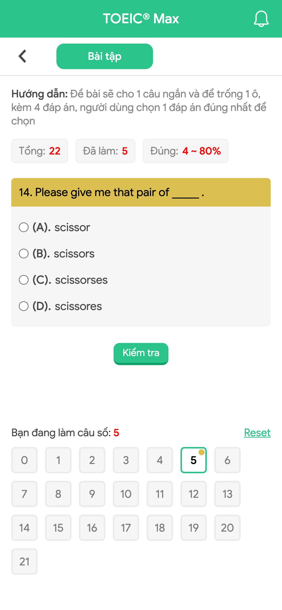 14. Please give me that pair of _____ .