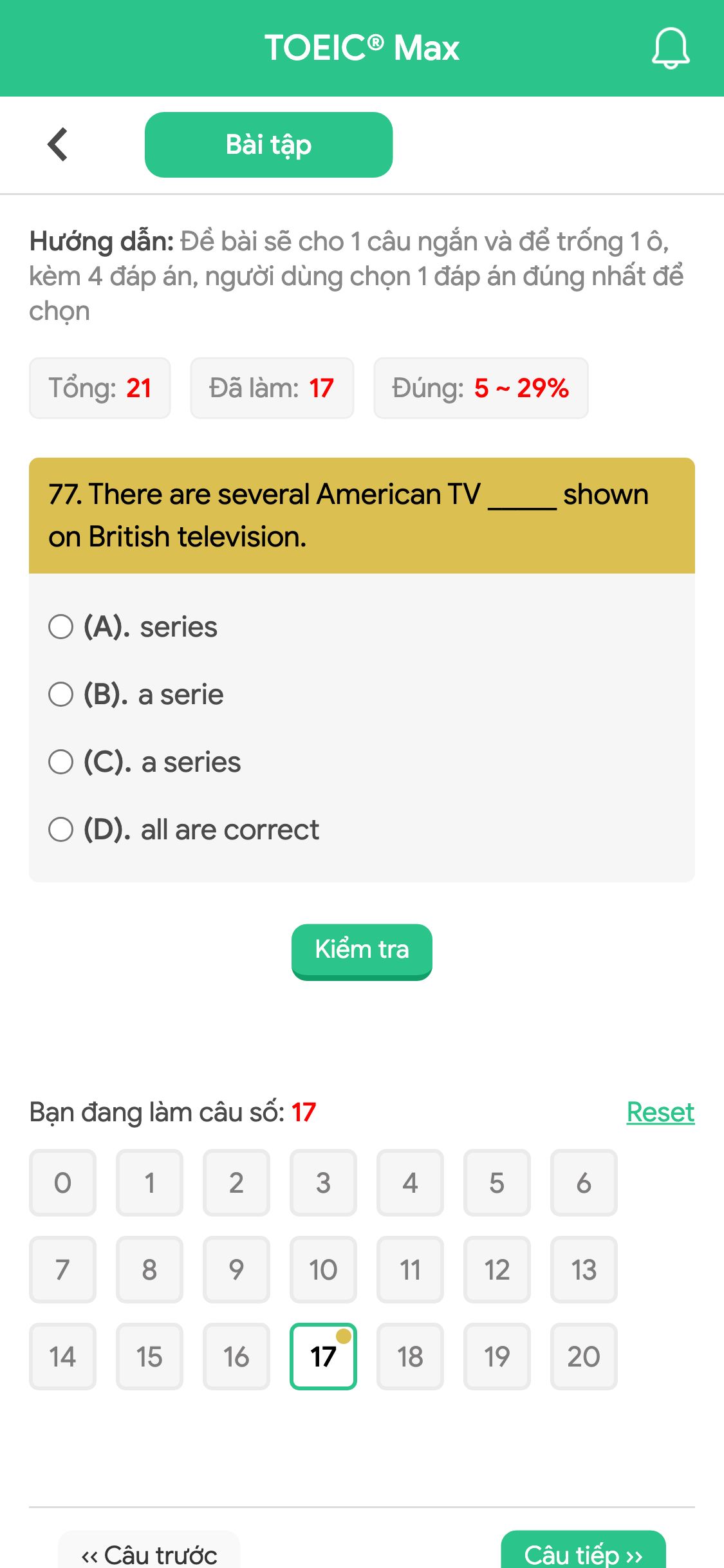 77. There are several American TV _____ shown on British television.