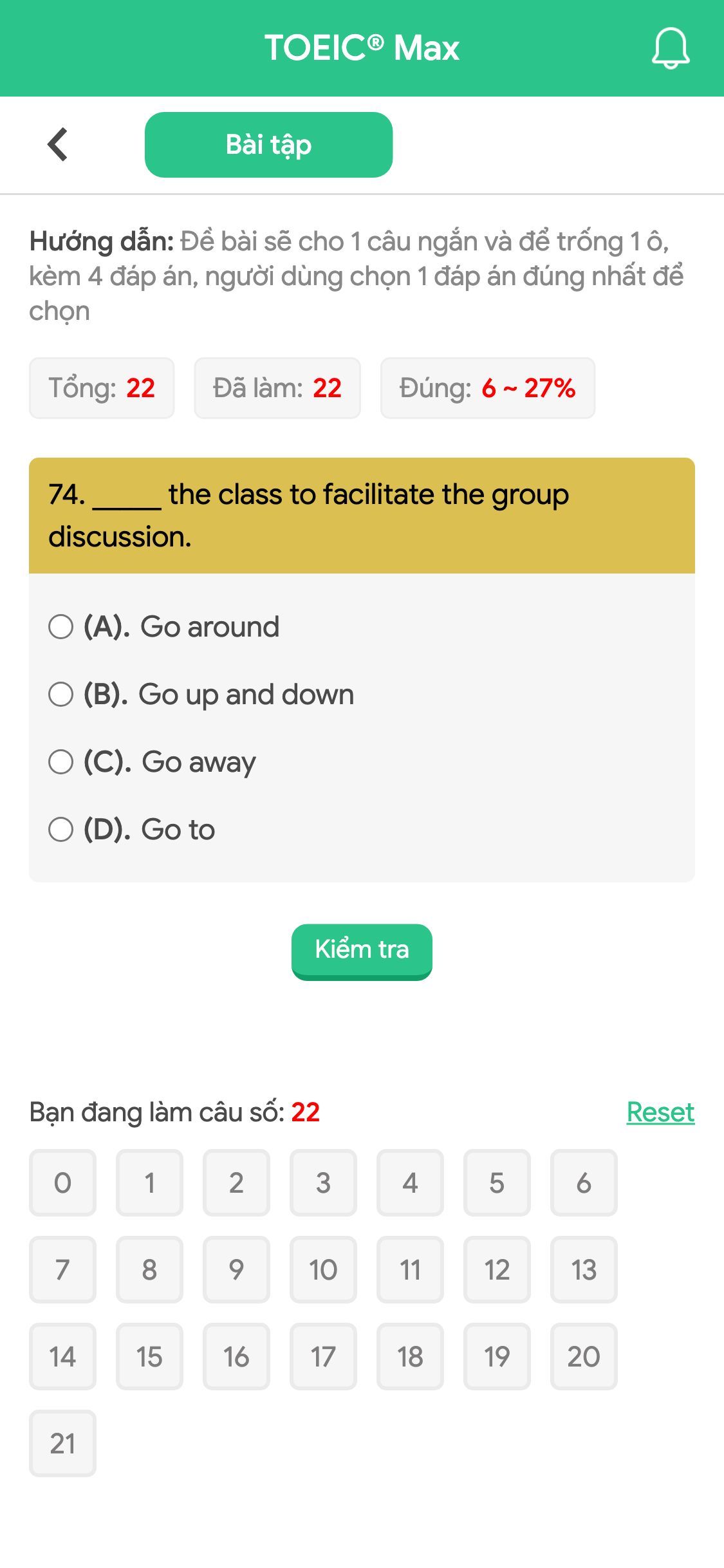 74. _____ the class to facilitate the group discussion.