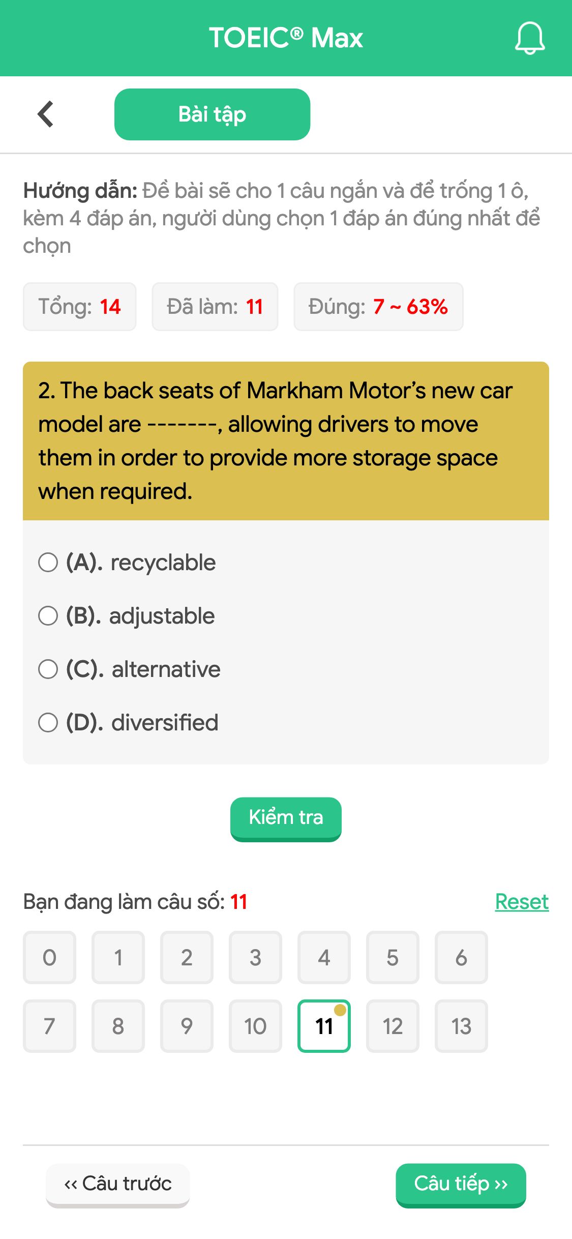 2. The back seats of Markham Motor’s new car model are -------, allowing drivers to move them in order to provide more storage space when required.