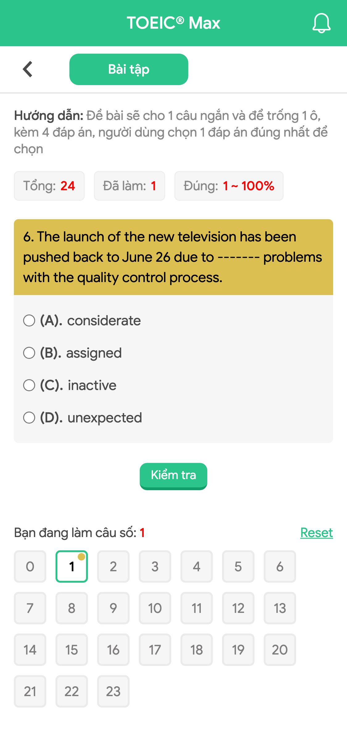 6. The launch of the new television has been pushed back to June 26 due to ------- problems with the quality control process.