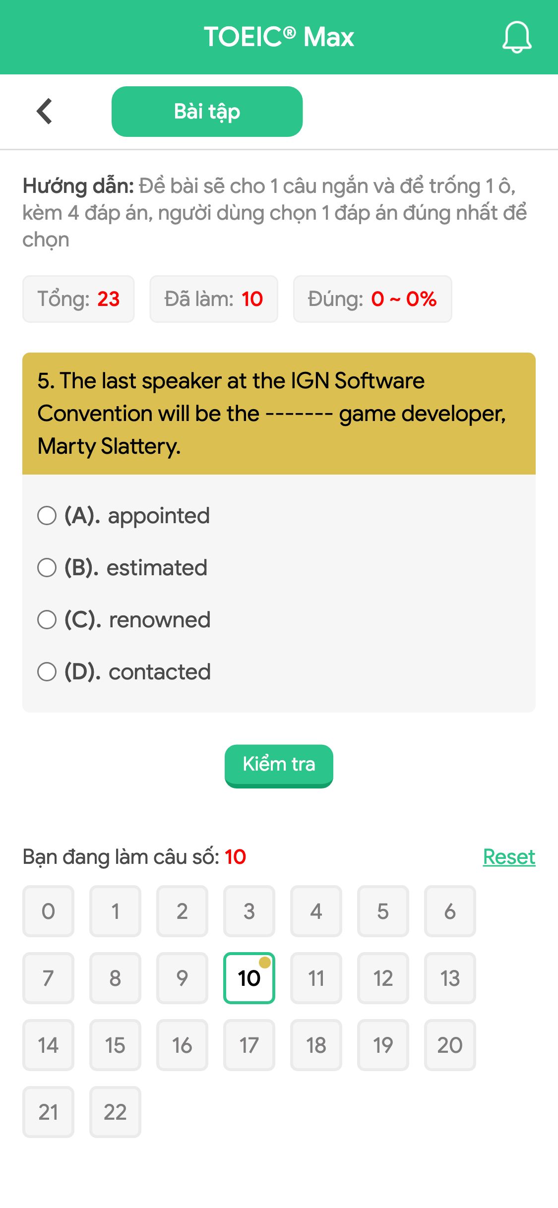 5. The last speaker at the IGN Software Convention will be the ------- game developer, Marty Slattery.